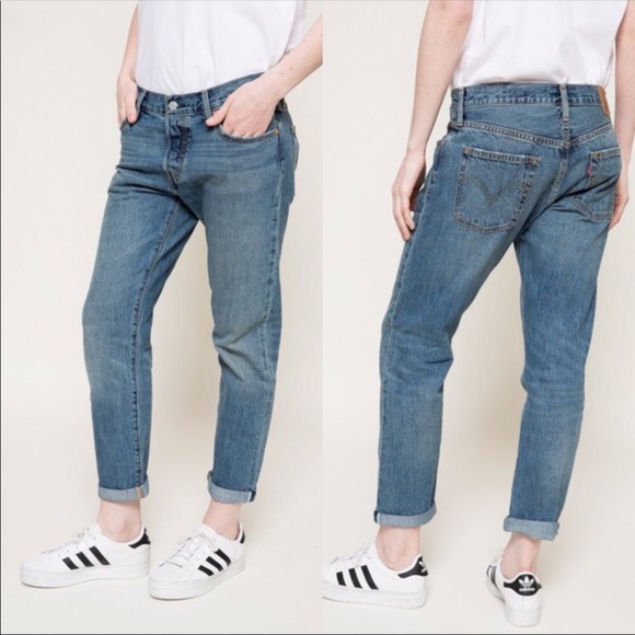 ✨LAST1 sz24 NWT Levi’s 501 CT Selvedge crop jean - Picture 2 of 7